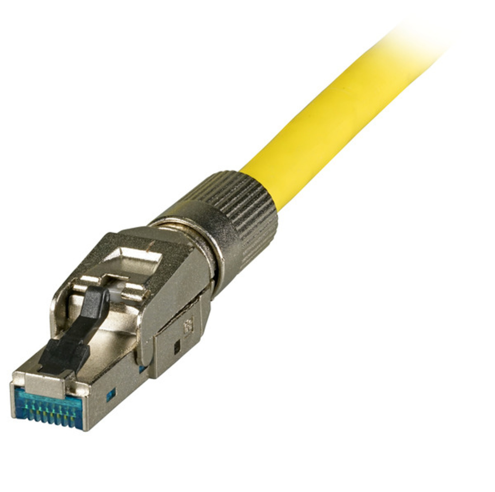 RJ45 Stecker + Zubehör Feldkonfektionierbarer Stecker,RJ45, Cat.8 Class 1 AWG22 - 27, Zinkdruckguß - 1 VPE = 70 Stück RJ45 Stecker + Zubehör