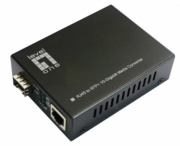 RJ45 zu SFP+ 10-Gigabit Mediakonverter, unterstützt 1000M/2,5G/5G/10G