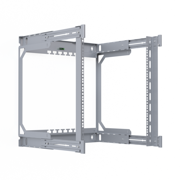 Rückrahmen für X-Rack Wandgehäuse -- 400-600mm 12HE 600x600mm verzinkt 1/3