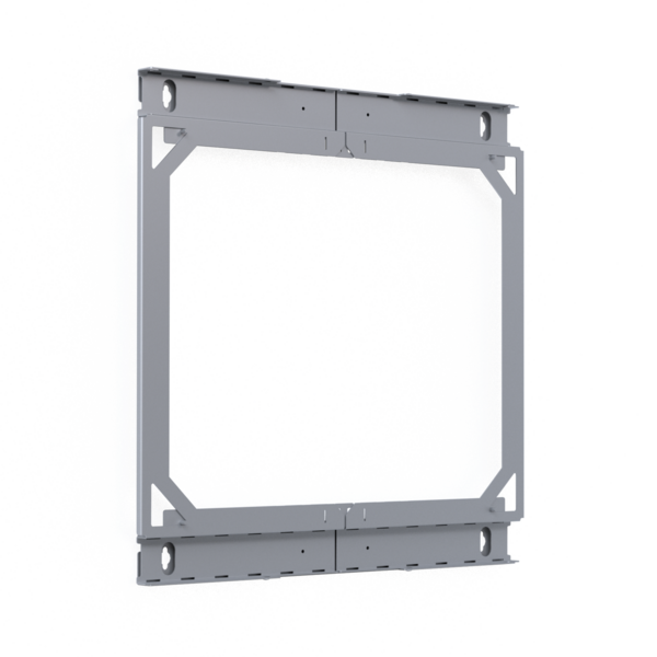 Rückrahmen für X-Rack Wandgehäuse -- 400-600mm 12HE 600x600mm verzinkt 1/3