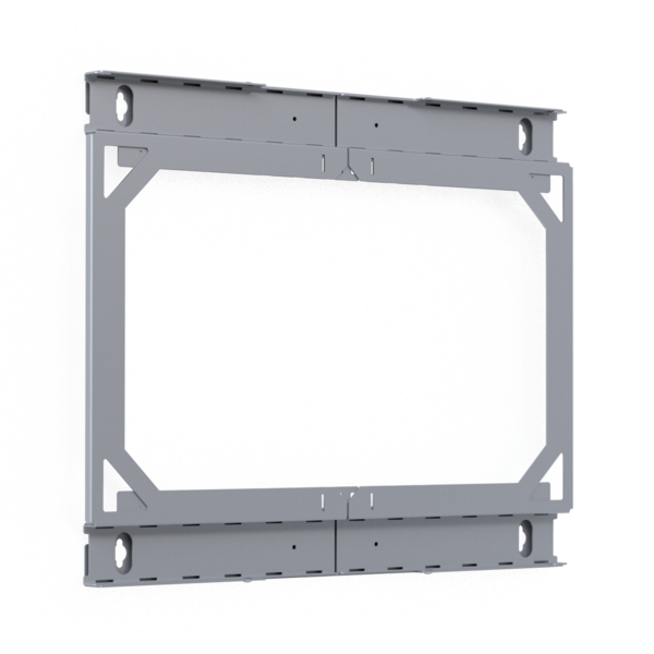 Rückrahmen für X-Rack Wandgehäuse -- 400-600mm 9HE 600x500mm verzinkt 1/3