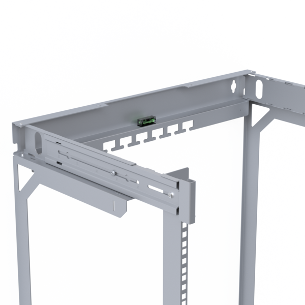Rückrahmen für X-Rack Wandgehäuse -- 400-600mm 9HE 600x500mm verzinkt 1/3