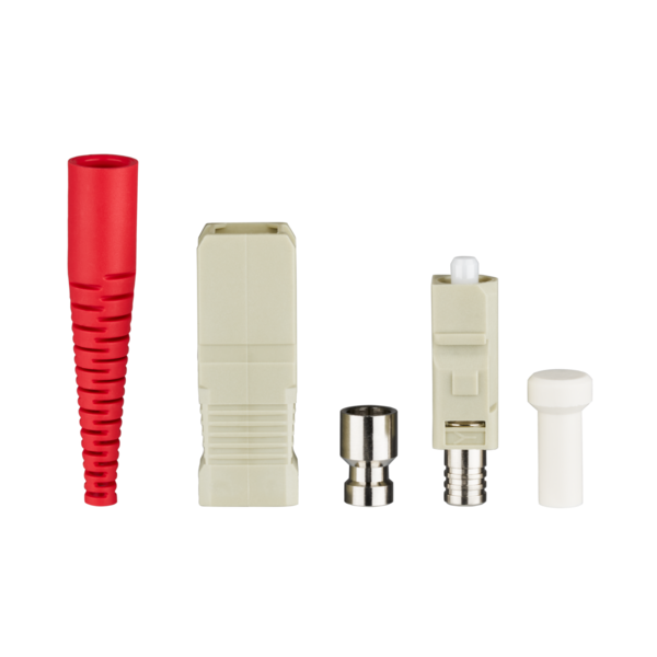 SC-Stecker Simplex Multimode, 2mm rote -- Tülle