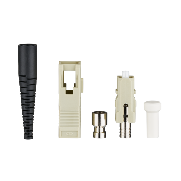 SC-Stecker Simplex Multimode, 2mm -- schwarze Tülle