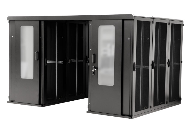 Schiebetür 47HE, komplett, für Einhausung, Gangbreite 1200 mm, RAL9005 Schiebetür 47HE, komplett, für Einhausung, Gangbreite 1200 mm, RAL9005