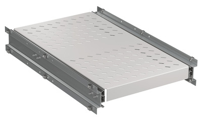 Schwerlast Fachboden, ausziehbar, 6 x -- Seitenmontage, 140 kg, RAL7035