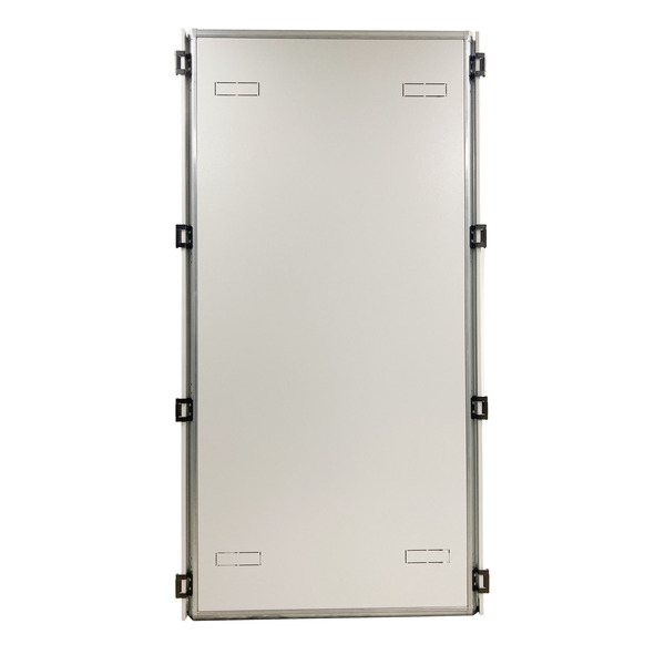 Seitenwand Typ E 42HE 1000mm RAL7035 -- ,zur Montage im Rahmen