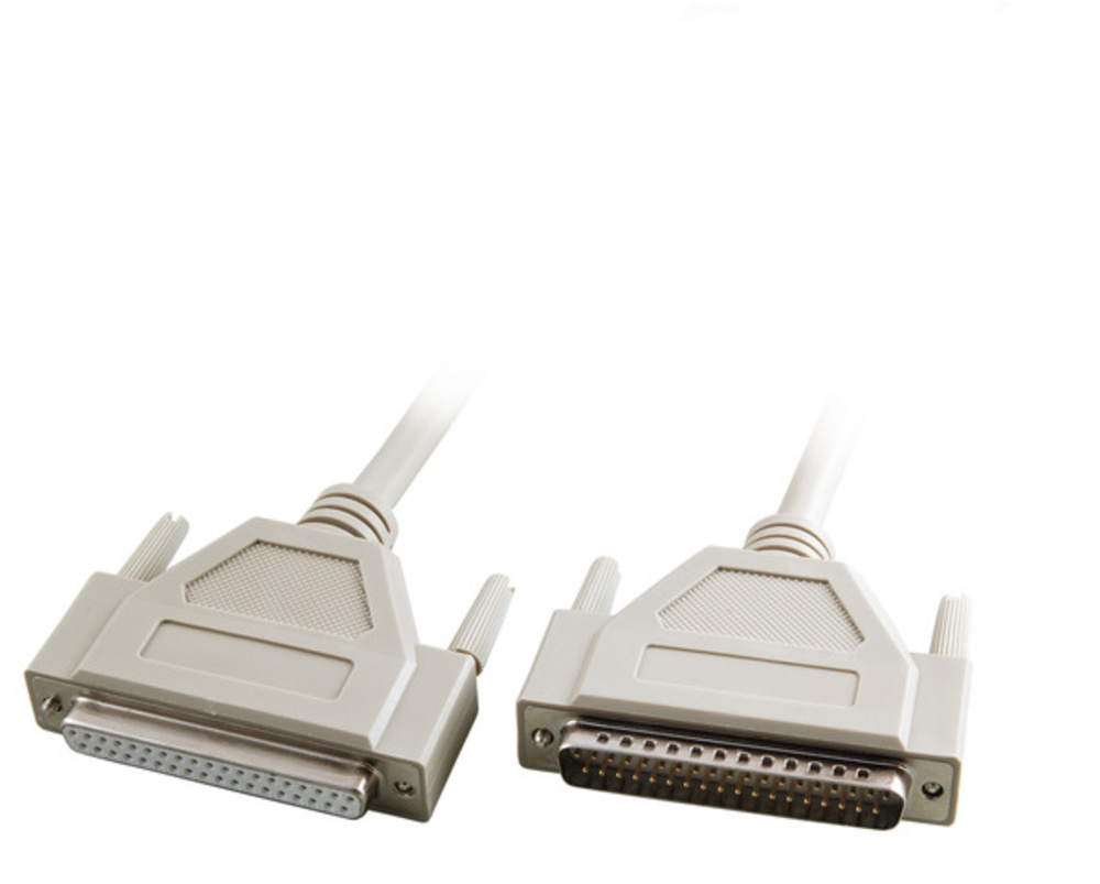 Serielle und Paralelle Kabel und Adapter Datenkabel seriell 1:1, 2x DSub 37, St.-Bu., 2,0m, beige - 1 VPE = 50 Stï¿½ck Serielle und Paralelle Kabel und Adapter