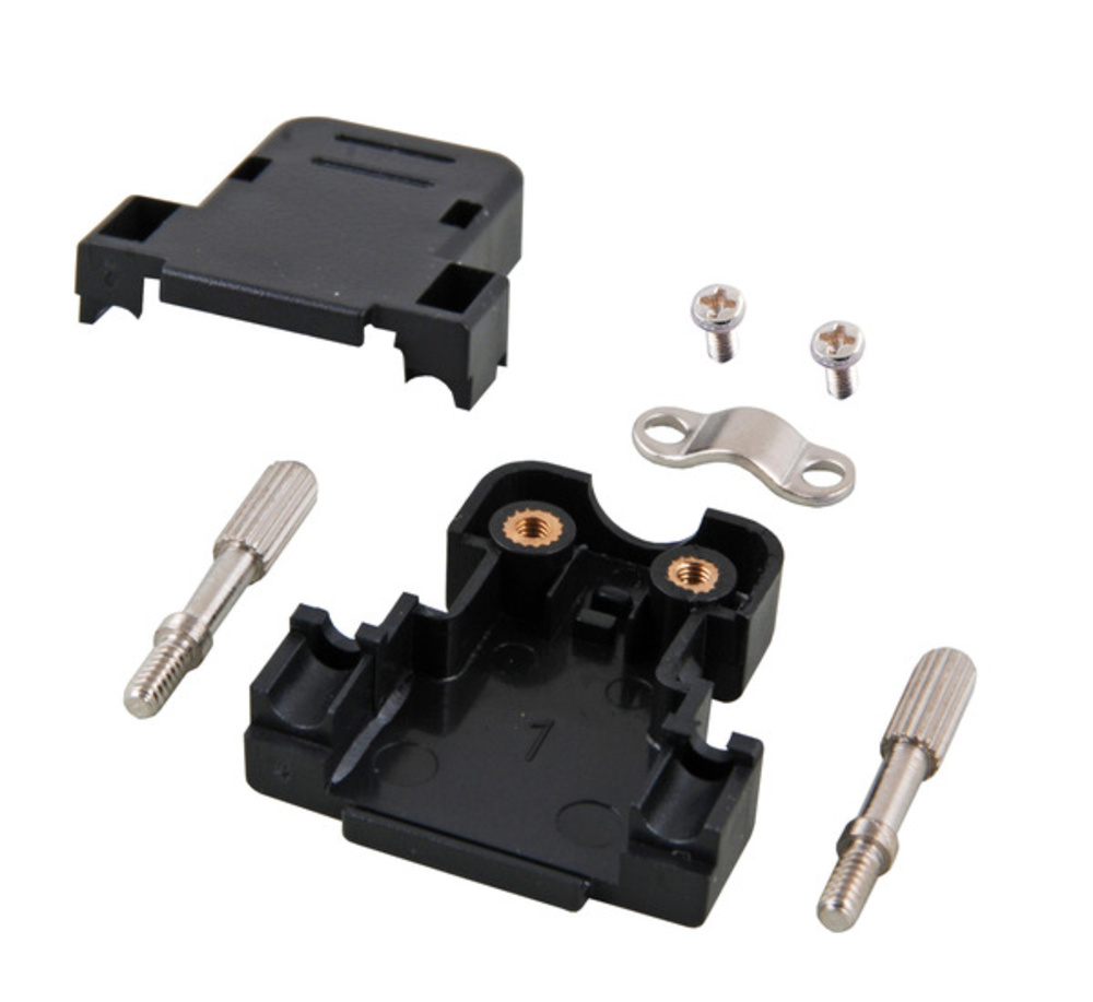 Serielle und Paralelle Kabel und Adapter E-DH15 Haube schwarz,  - 1 VPE = 50 Stï¿½ck Serielle und Paralelle Kabel und Adapter