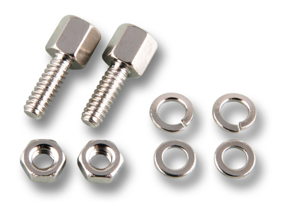 Serielle und Paralelle Kabel und Adapter ESV - U/Z + Mutter vernickelt, Gewindebolzen-Set UNC4-40 - 1 VPE = 10 Stück Serielle und Paralelle Kabel und Adapter
