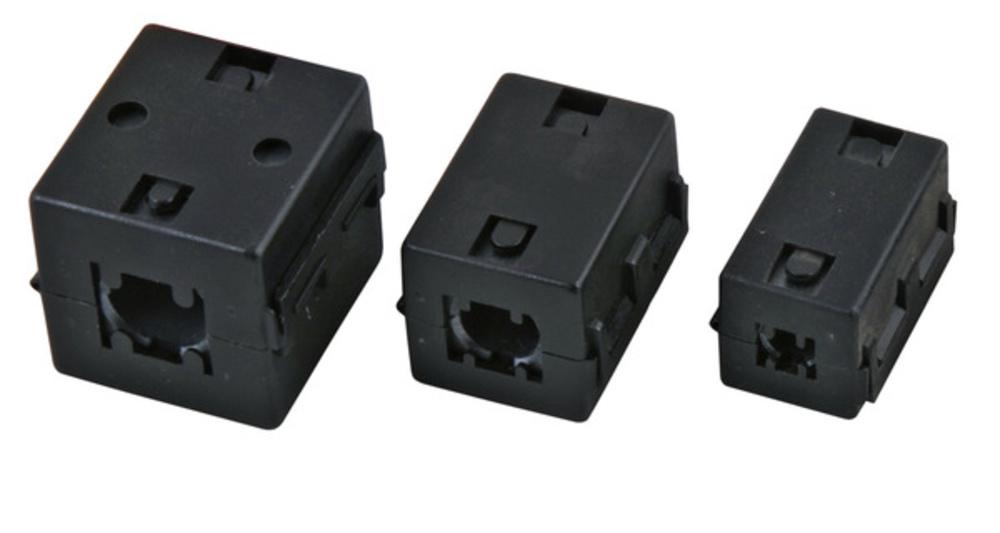 Serielle und Paralelle Kabel und Adapter Ferrit-Ringkern 6,5mm, schwarz, eckig,  - 1 VPE = 63 Stï¿½ck Serielle und Paralelle Kabel und Adapter