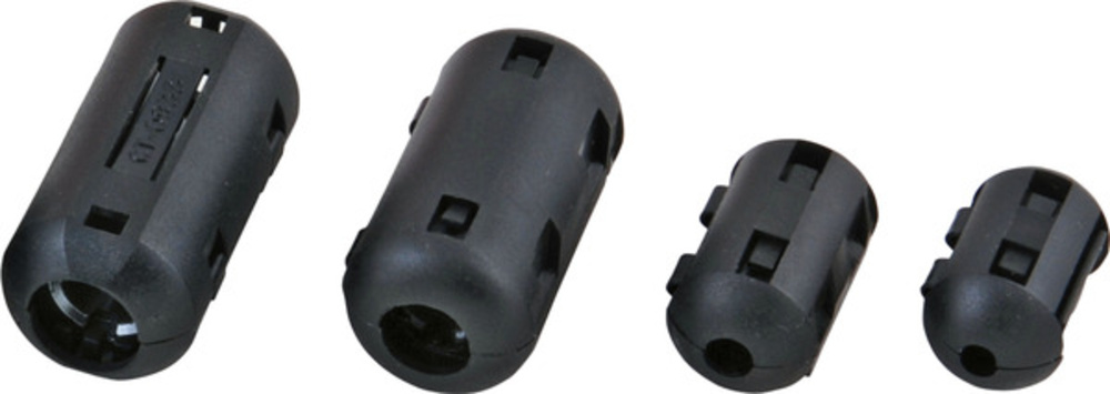 Serielle und Paralelle Kabel und Adapter Ferrit-Ringkern 9,5mm, schwarz, rund,  - 1 VPE = 56 Stï¿½ck Serielle und Paralelle Kabel und Adapter