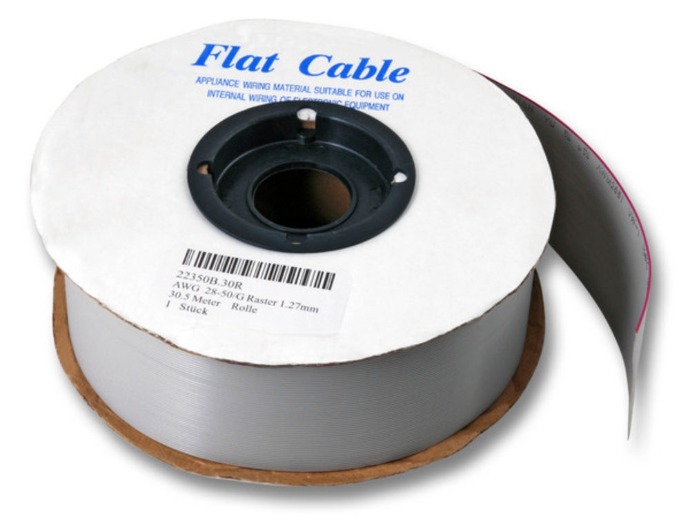 Serielle und Paralelle Kabel und Adapter Flachbandkabel AWG 28-16/G 30,5m Rolle, RM 1,27 16pol. - 1 VPE = 12 Stï¿½ck Serielle und Paralelle Kabel und Adapter