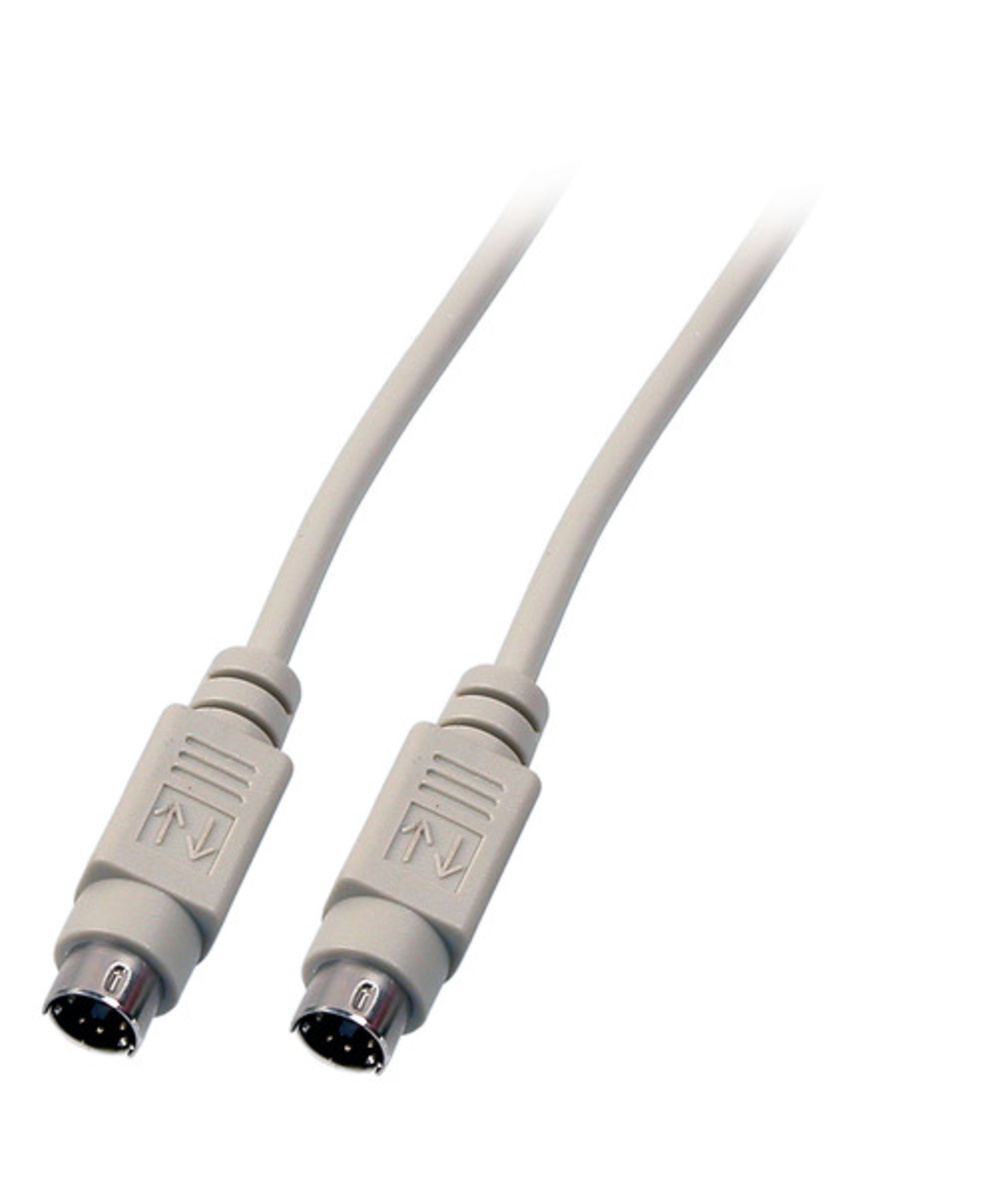 Serielle und Paralelle Kabel und Adapter Maus/-Tastatur Anschlusskabel, 2x PS/2, St.-St., 5,0m, beige - 1 VPE = 10 Stï¿½ck Serielle und Paralelle Kabel und Adapter