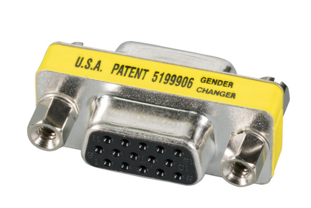 Serielle und Paralelle Kabel und Adapter Mini Gender Changer, HD-DSub 15, Bu.-Bu.,  - 1 VPE = 50 Stï¿½ck Serielle und Paralelle Kabel und Adapter