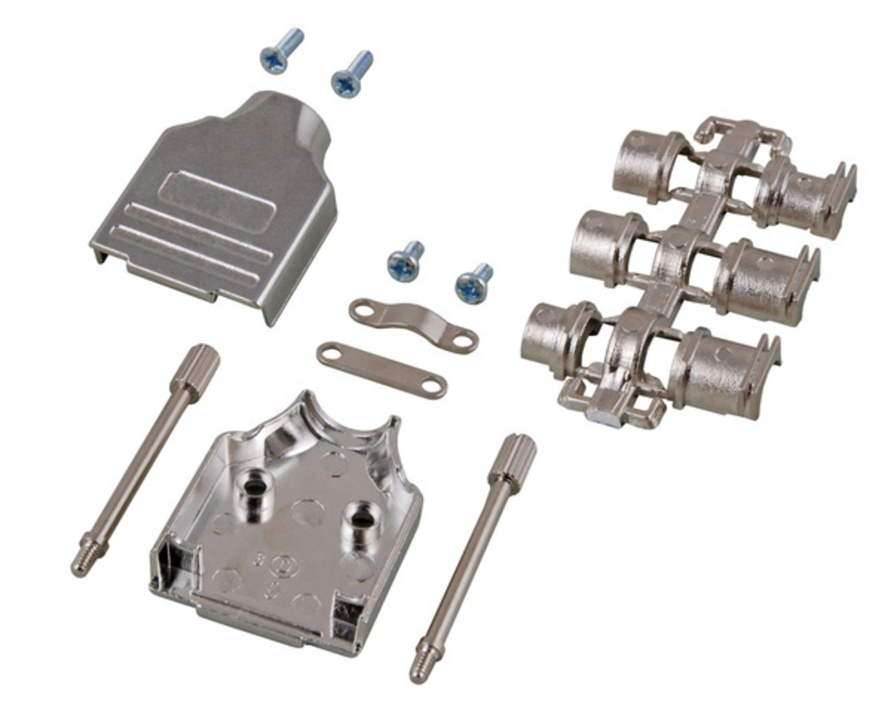 Serielle und Paralelle Kabel und Adapter Vollmetallhaube 180°, E-MHDM 25-K,  - 1 VPE = 50 Stï¿½ck Serielle und Paralelle Kabel und Adapter