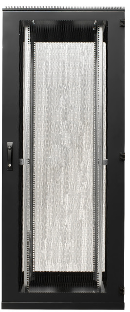 Serverschrank 47HE, B=800 T=1000 H=2200, F+R 2-tlg, RAL9005 Serverschrank 47HE, B=800 T=1000 H=2200, F+R 2-tlg, RAL9005