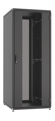 Serverschrank PRO 42HE, 800x1200mm, RAL9005, Front-/Rücktür 1-teilig, perforiert
