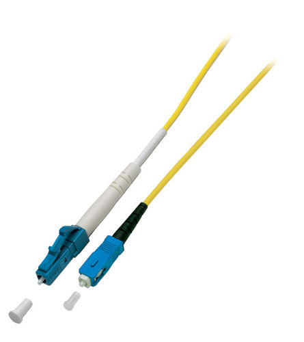 Simplex Jumper SC/LC, 9/125µ 0.5 m, LSZH, OS2, gelb Simplex Jumper SC/LC, 9/125µ 0.5 m, LSZH, OS2, gelb