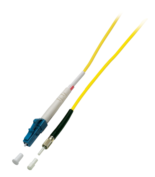 Simplex LWL Patchkabel DIN-LC OS2 5m, 3,0mm Gelb 9/125µm Glasfaser Patchkabel