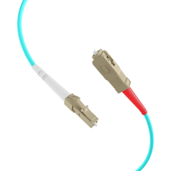 Simplex LWL Patchkabel LC-SC OM3 2m, 2,0mm Aqua 50/125µm