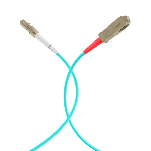Simplex LWL Patchkabel LC-SC OM3 2m, 2,0mm Aqua 50/125µm