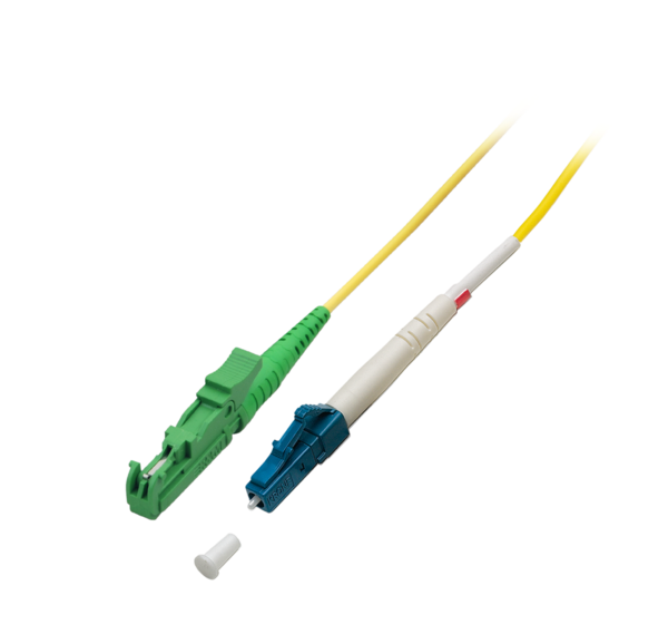 Simplex Patchkabel E2000?/APC-LC OS2, 15m LSZH 3mm gelb G657A1 Grade C