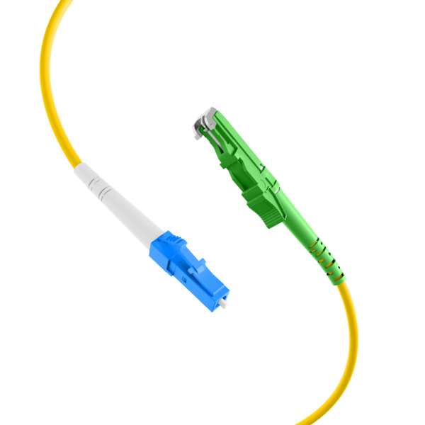 Simplex Patchkabel E2000?/APC-LC OS2, 1m LSZH 3mm gelb G657A1 Grade C