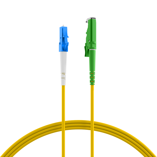 Simplex Patchkabel E2000®/APC-LC OS2 G657A1 -- 0,5m LSZH 3mm gelb