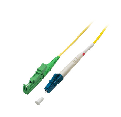 Simplex Patchkabel E2000/APC-LC OS2 G657A1 -- 1m LSZH 3mm gelb