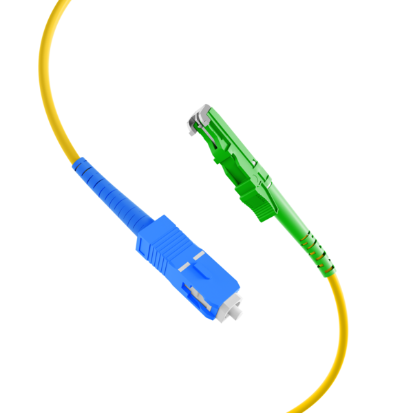 Simplex Patchkabel E2000®/APC-SC OS2 G657A1 -- 0,5m LSZH 3mm gelb