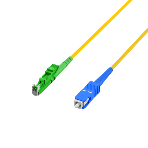 Simplex Patchkabel E2000®/APC-SC OS2 G657A1 -- 2m LSZH 3mm gelb