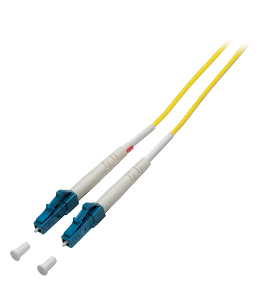 Simplex Patchkabel LC-LC OS2 G657A2, 0,5m LSZH 2mm gelb Glasfaser Patchkabel
