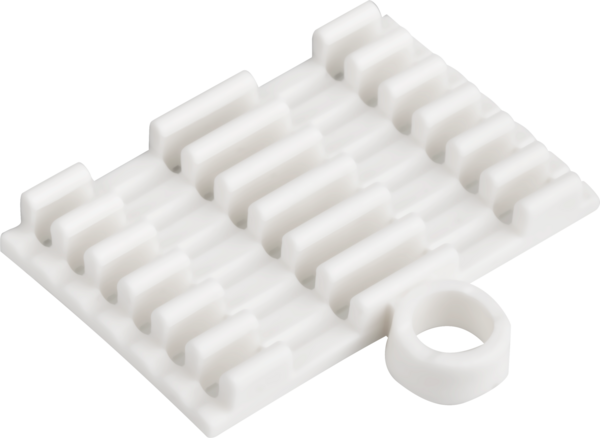 Spleißhalter für 6x Schrumpfspleißschutz -- (weiss)