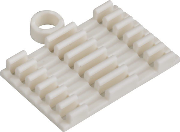 Spleißhalter für 6x Schrumpfspleißschutz -- (weiss)