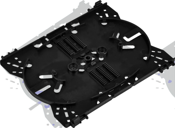 Spleißkassette PRO inkl. Spleißhalter 2x12 , schwarz - Crimpversion