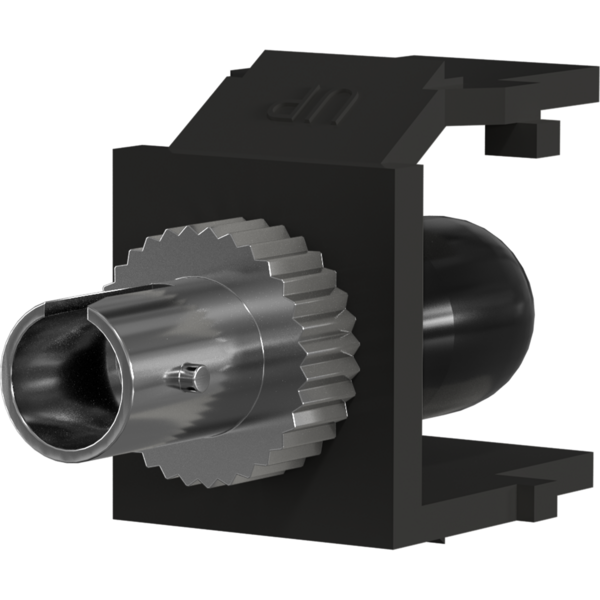 ST Multimode Snap-In Adapter schwarz Glasfaser Kupplungen