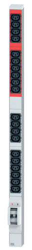Steckdosenleiste vertikal 20 x C13, 2 x CB C 16 A, Stecker CEE 32 A blau Steckdosenleiste vertikal 20 x C13, 2 x CB C 16 A, Stecker CEE 32 A blau