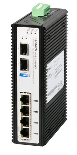 Switch 4x RJ45 10/100/1000Mbit/s PoE Plus + 2x SFP Dual Speed Port