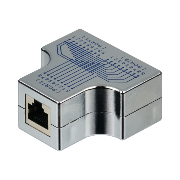 T-Modular-Adapter RJ45 Buchse/2xBuchse -- 1:1, geschirmt