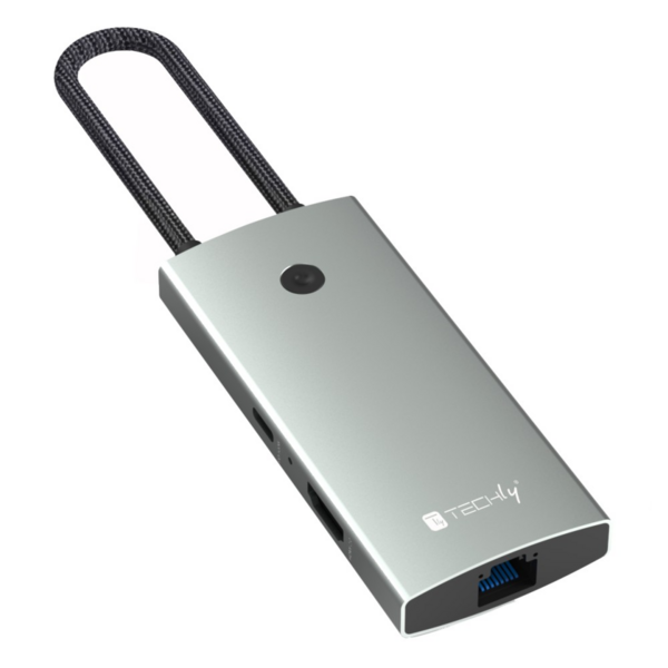 Techly Dockingstation 6-in-1 USB-C Hub --