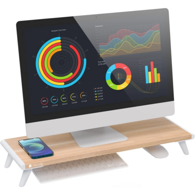 Techly ergonomischer Monitorständer -- 