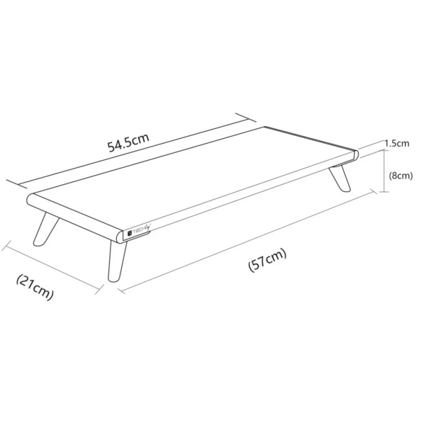 Techly ergonomischer Monitorständer --