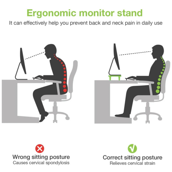 Techly ergonomischer Monitorständer --