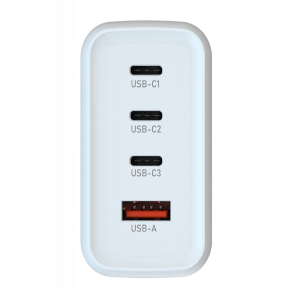 Techly GaN Ladegerät 3x USB-C und 1x USB-A --