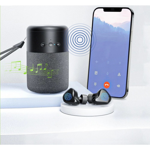 Techly Lautsprecher Ladegehäuse -- mit wireless Kopfhörern BT