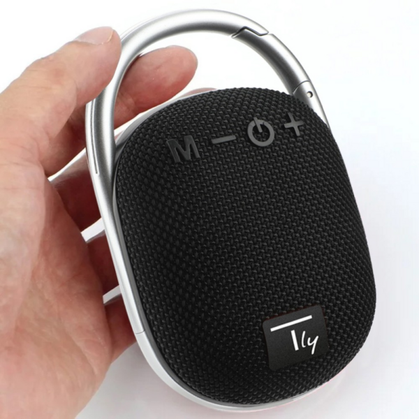 Techly Mini Wireless Speaker BT V5.3  -- Speaker LED Light Handsfree TF USB Black
