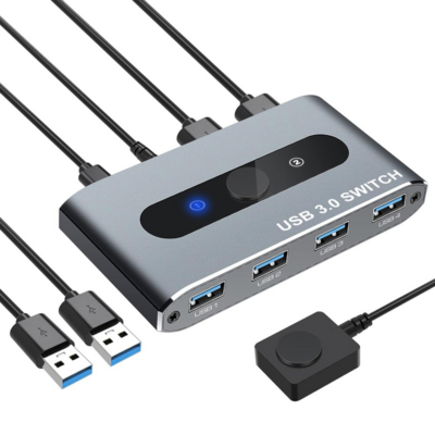 Techly USB 3.0 Switch 2 PC Eingänge 4 PC Ausgänge -- 