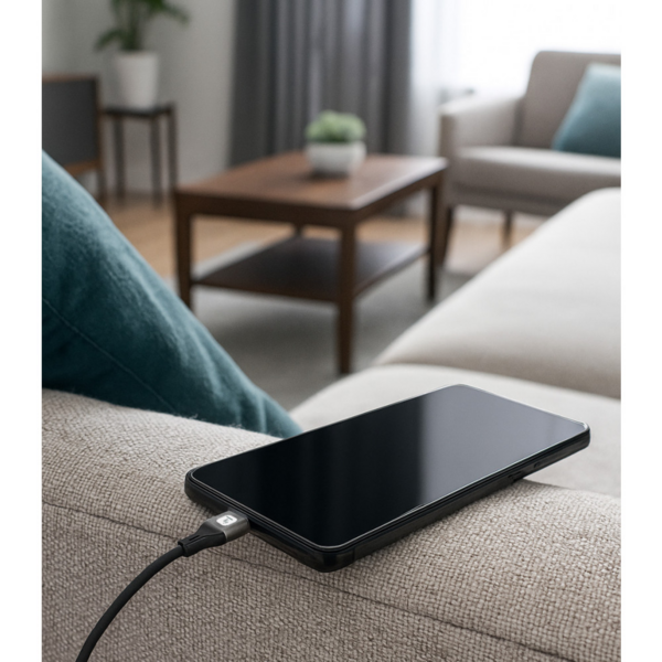 Techly USB-C Stecker 2.0 Kabel, 1m schwarz Silikonmantel