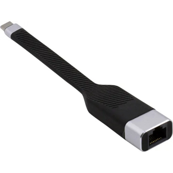 Techly USB-C Stecker auf RJ45-Buchse -- kurz, flaches FPC Kabel